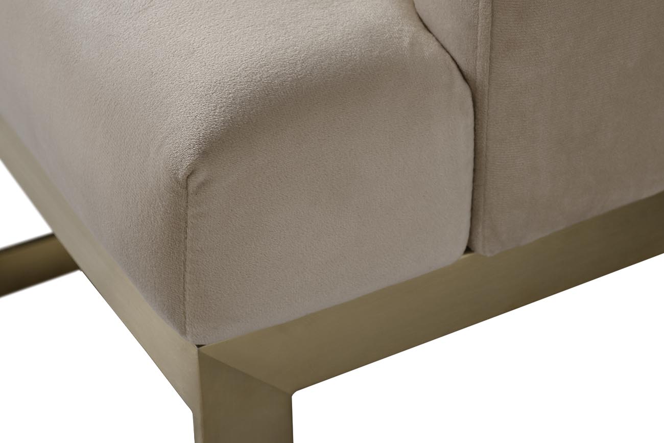 Стул велюр бежевый 76AR-612GOLD-CR