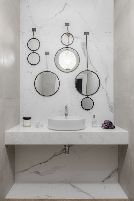 Зеркало двойное с планкой 19-oa-6003-1bl