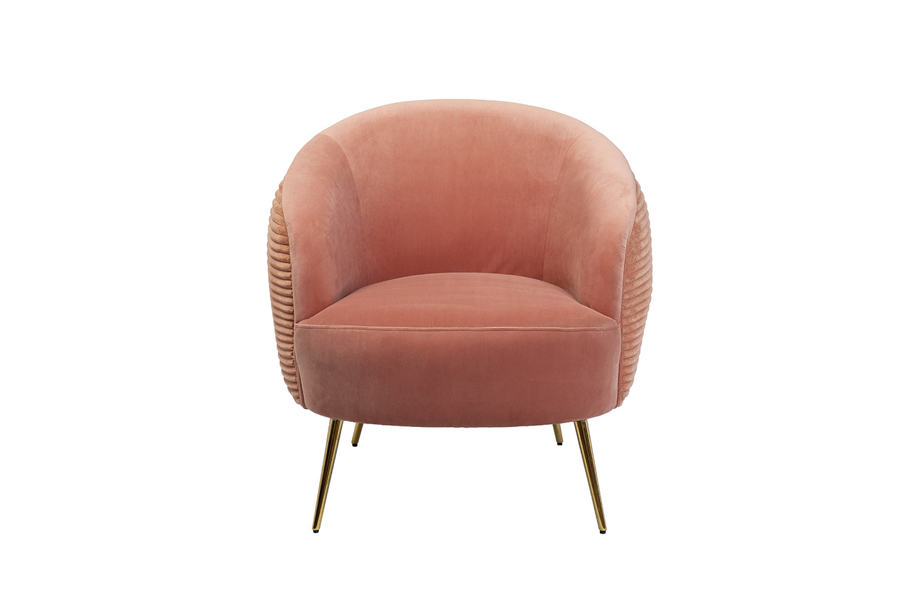 Кресло велюр коралловый 48MY-2582 COR GO