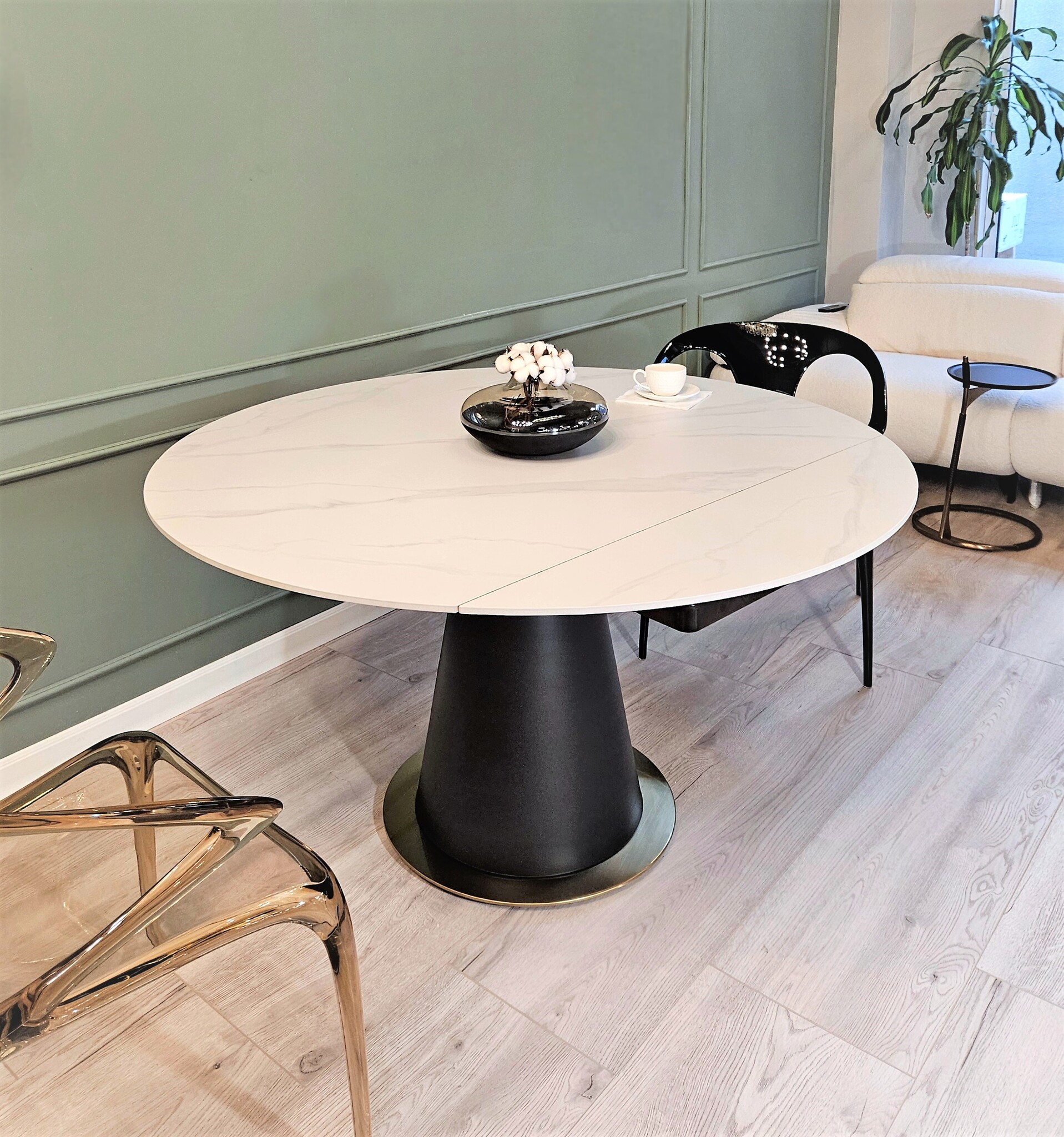 Стол обеденный раскладной круглый