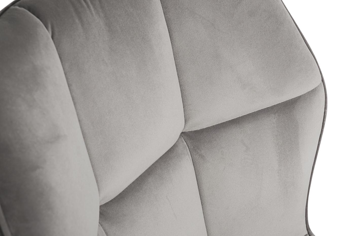 Стул велюр серый/черн.металл 48*58*84см