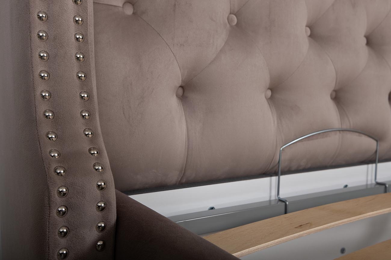 Кровать Louisiana с механизмом велюр серый 