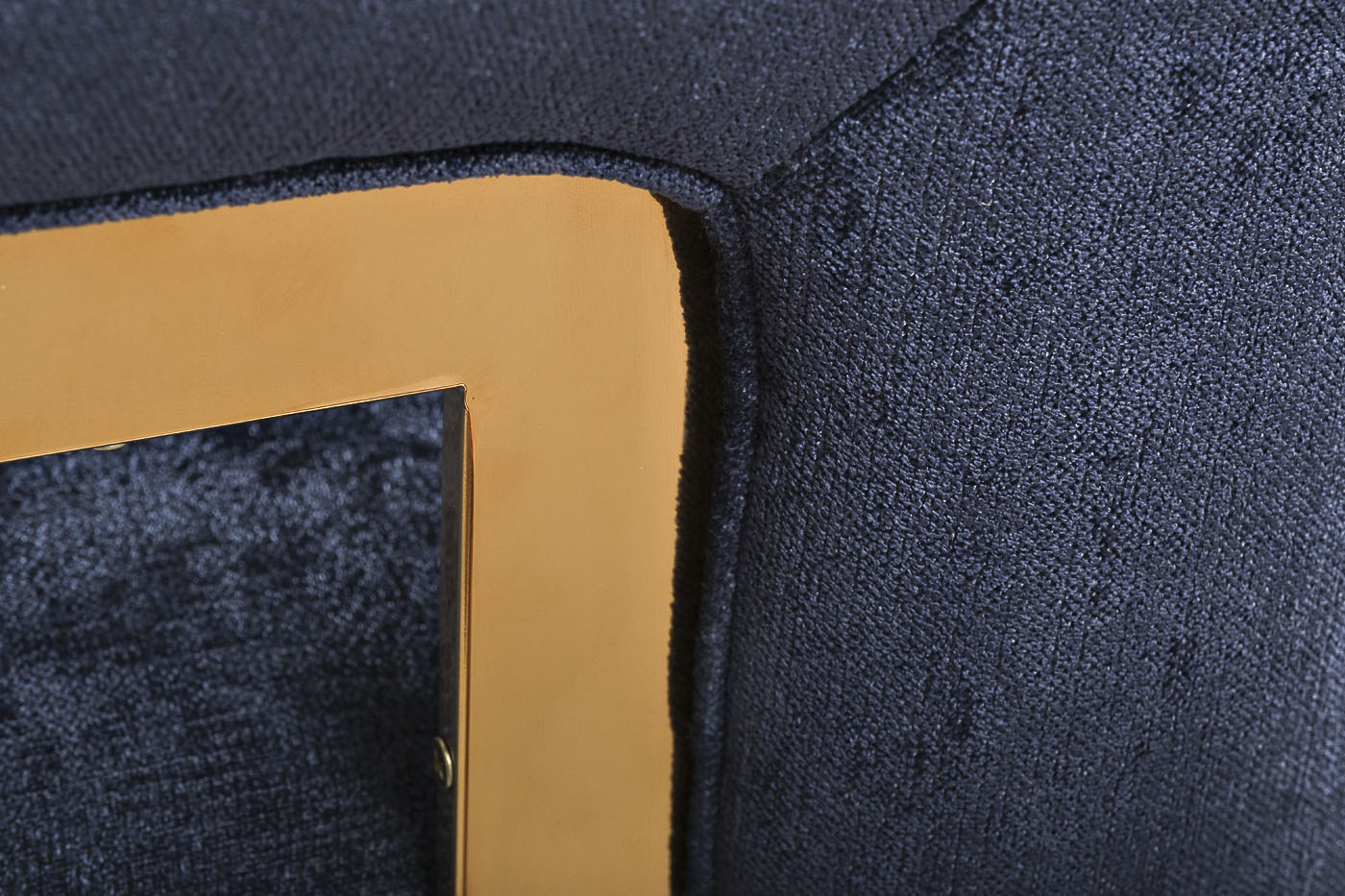 Стул велюр синий/золото 67*66*85см