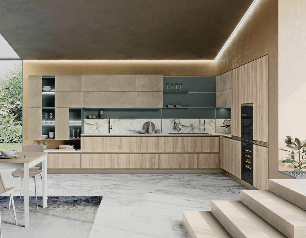 Кухня Tablet 7 в минималистичном дизайне в Мебель Да Винчи