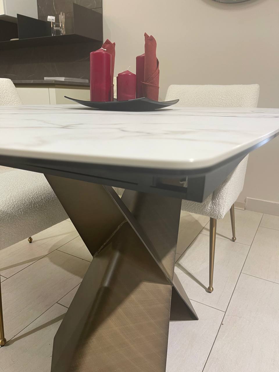 Стол Арт Деко обеденный T7703-1216 120(160)