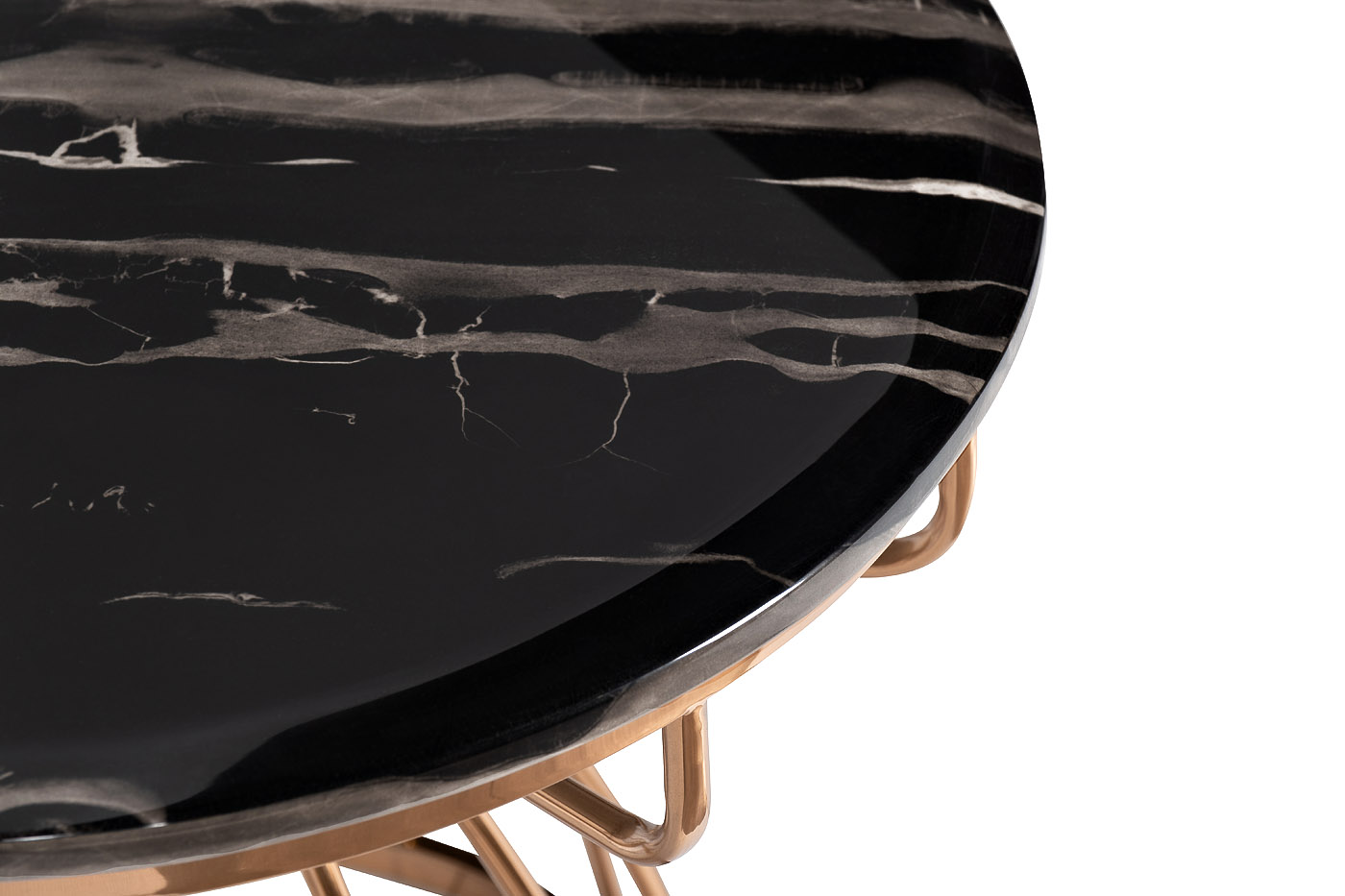 Стол журнальный круглый (искусственный мрамор) 57EL-ET9008B