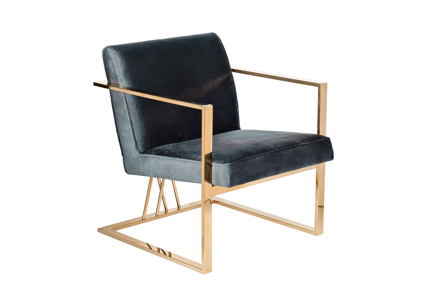 Стул велюр зеленый/золото GY-AC8056GOLD-GR