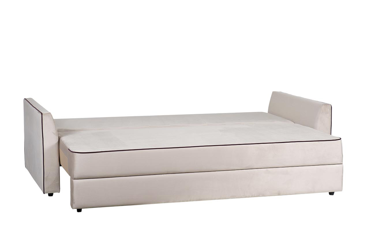 Диван Mores(K)кант трехмест.раскл. велюр беж. MORES(K)-Colt002+Vel35