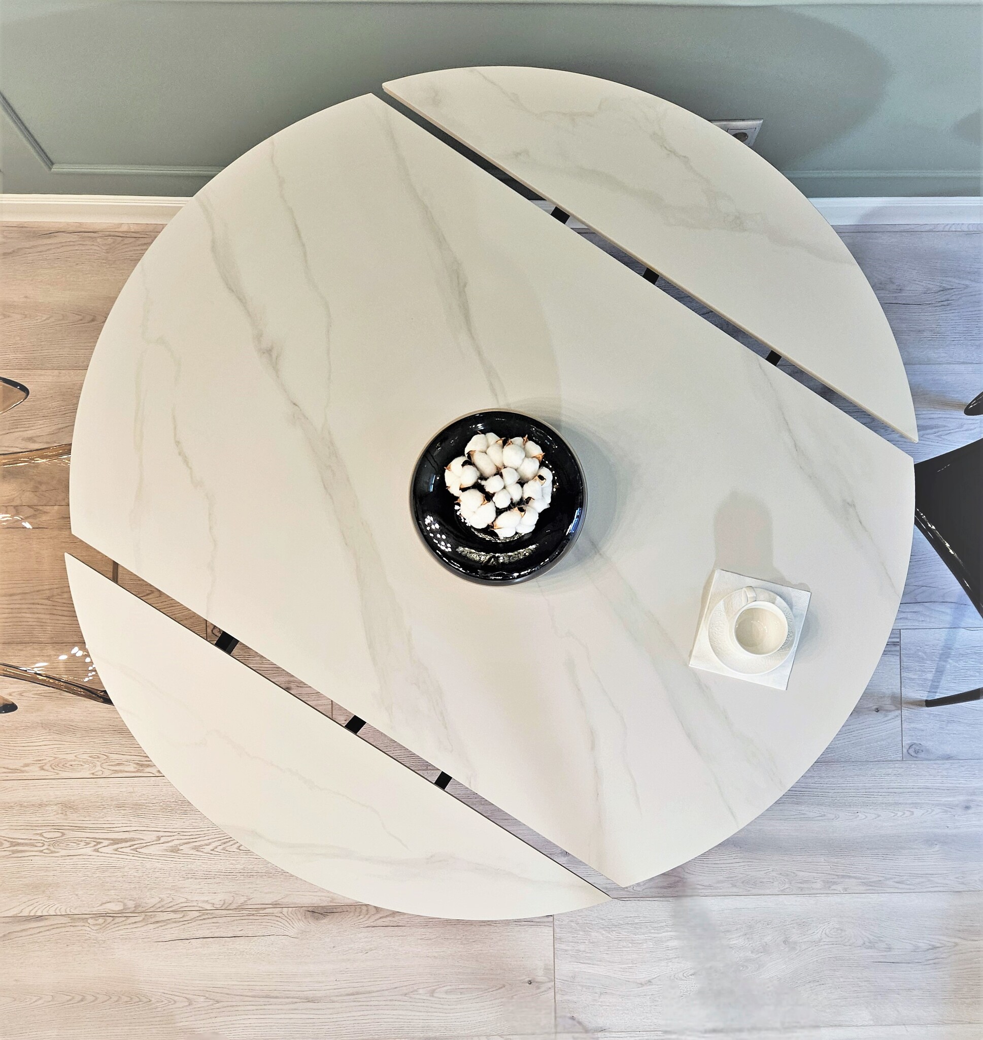 Стол обеденный раскладной круглый