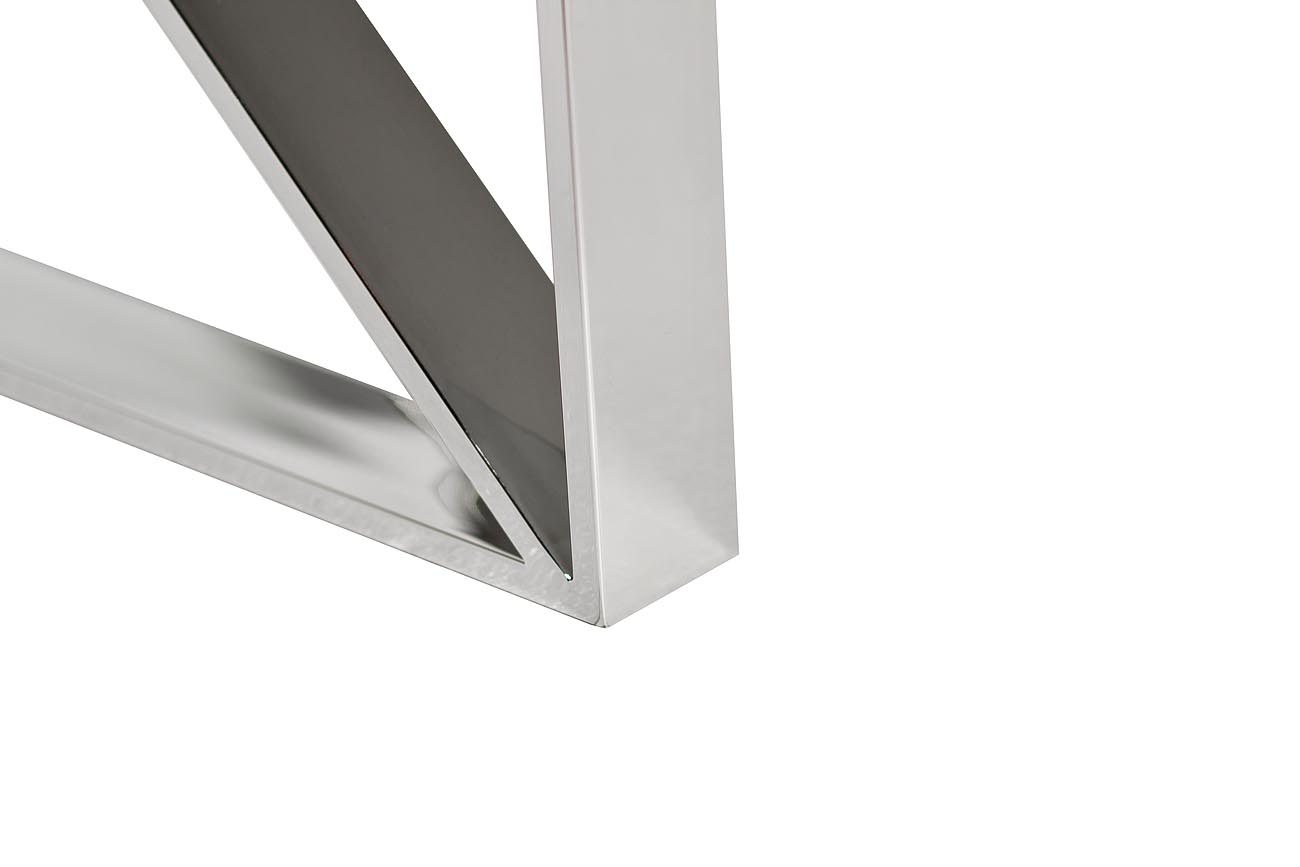 Стол журнальный прозр.стекло/хром 55*55*55см