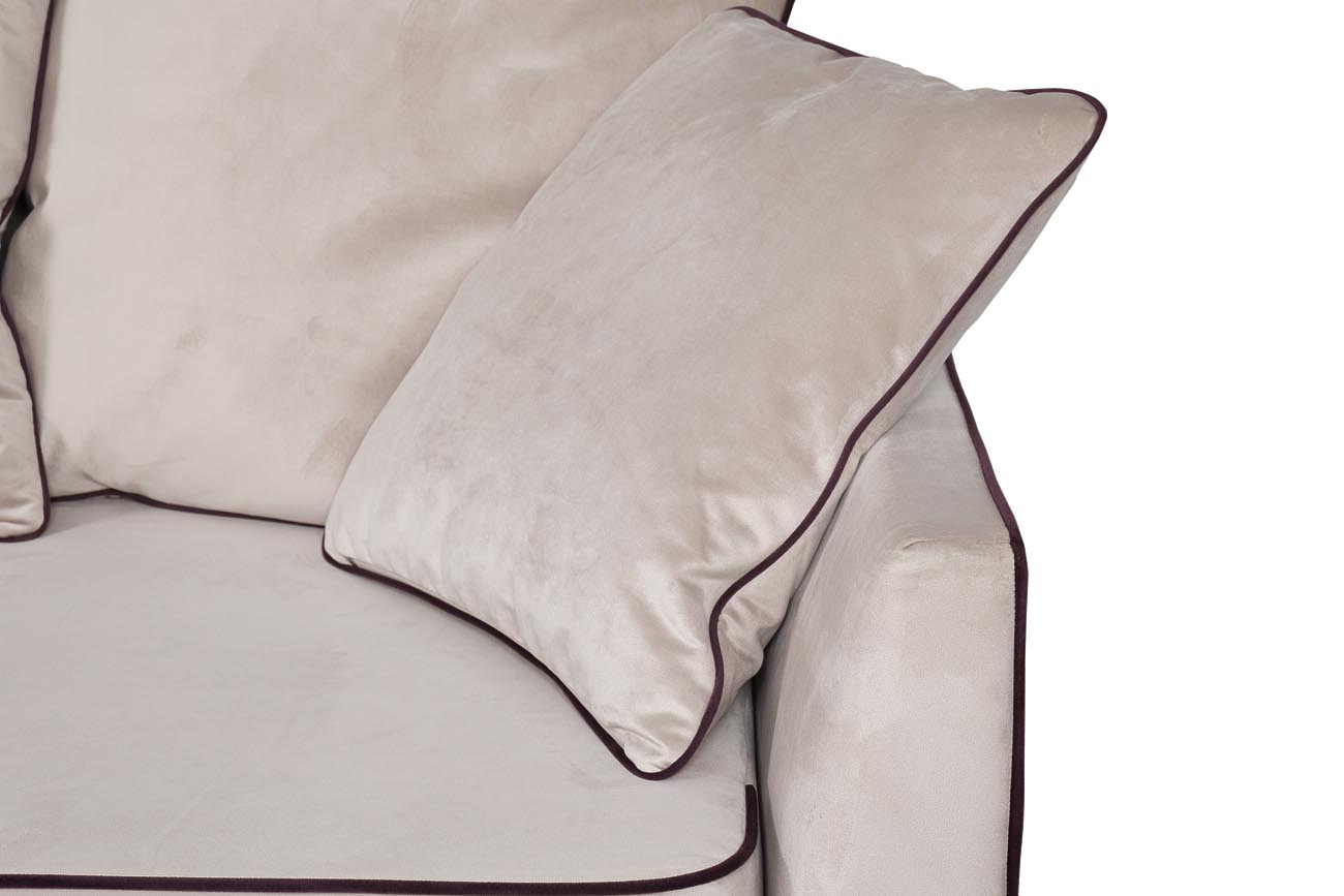 Диван Mores(K)кант трехмест.раскл. велюр беж. MORES(K)-Colt002+Vel35