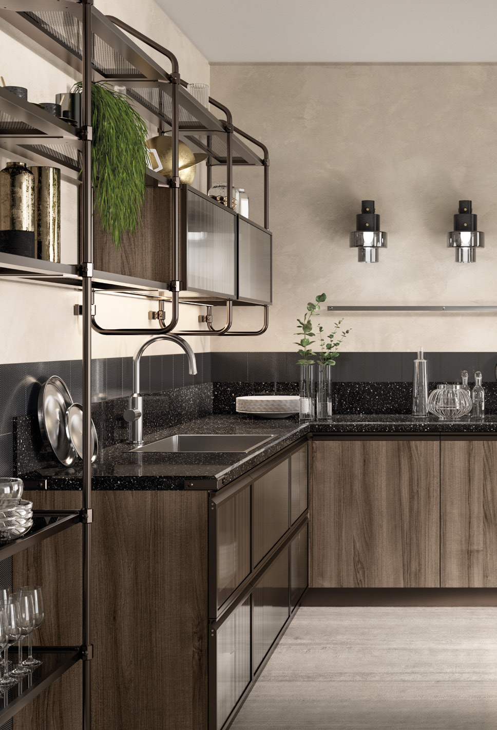 Кухня Diesel Open Workshop от Scavolini Италия