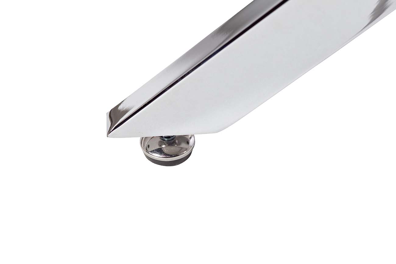 Стол обеденный круглый d120*76см ножки хром