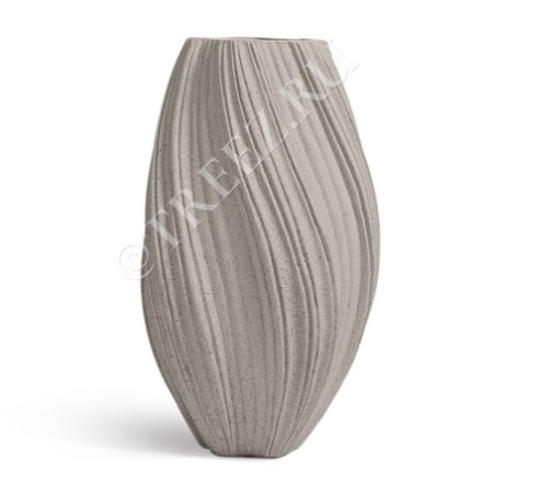 Кашпо TREEZ Dune высокая ваза белый песок 81*52 см
