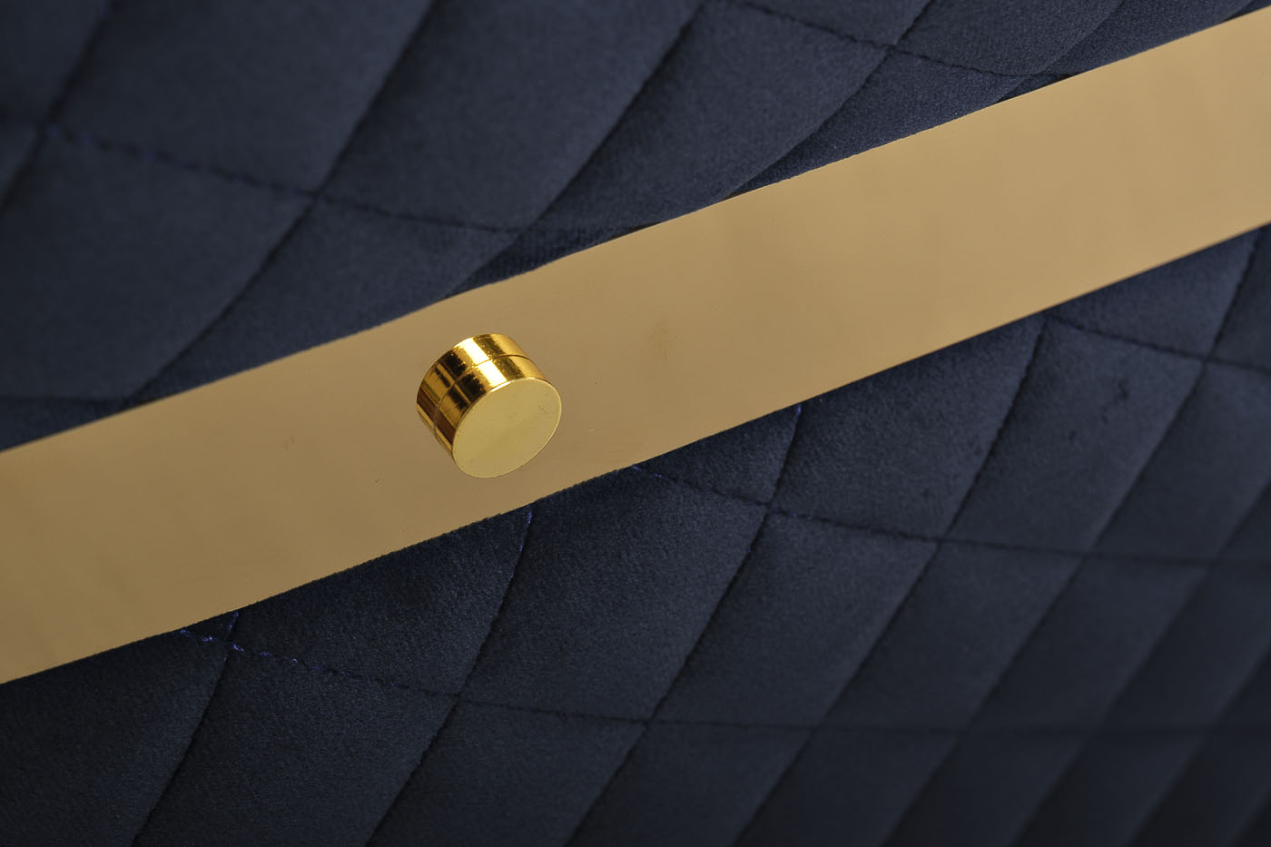 Стул велюр синий/золото 67*69*78см