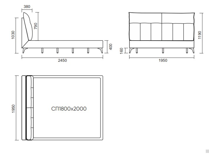 Кровать Лира