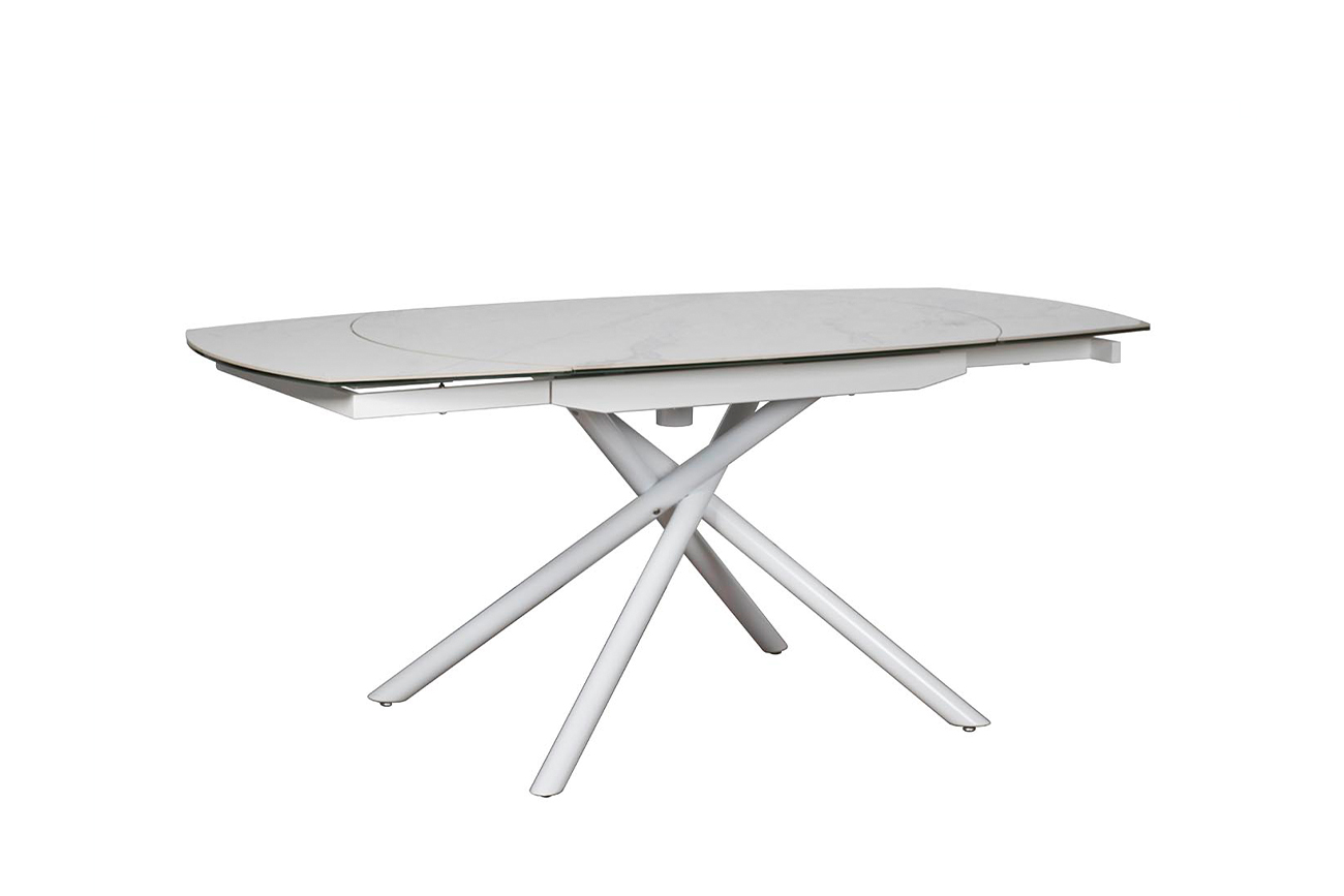 Стол обеденный раскл.керам.белый 83MC-1957DT BEL