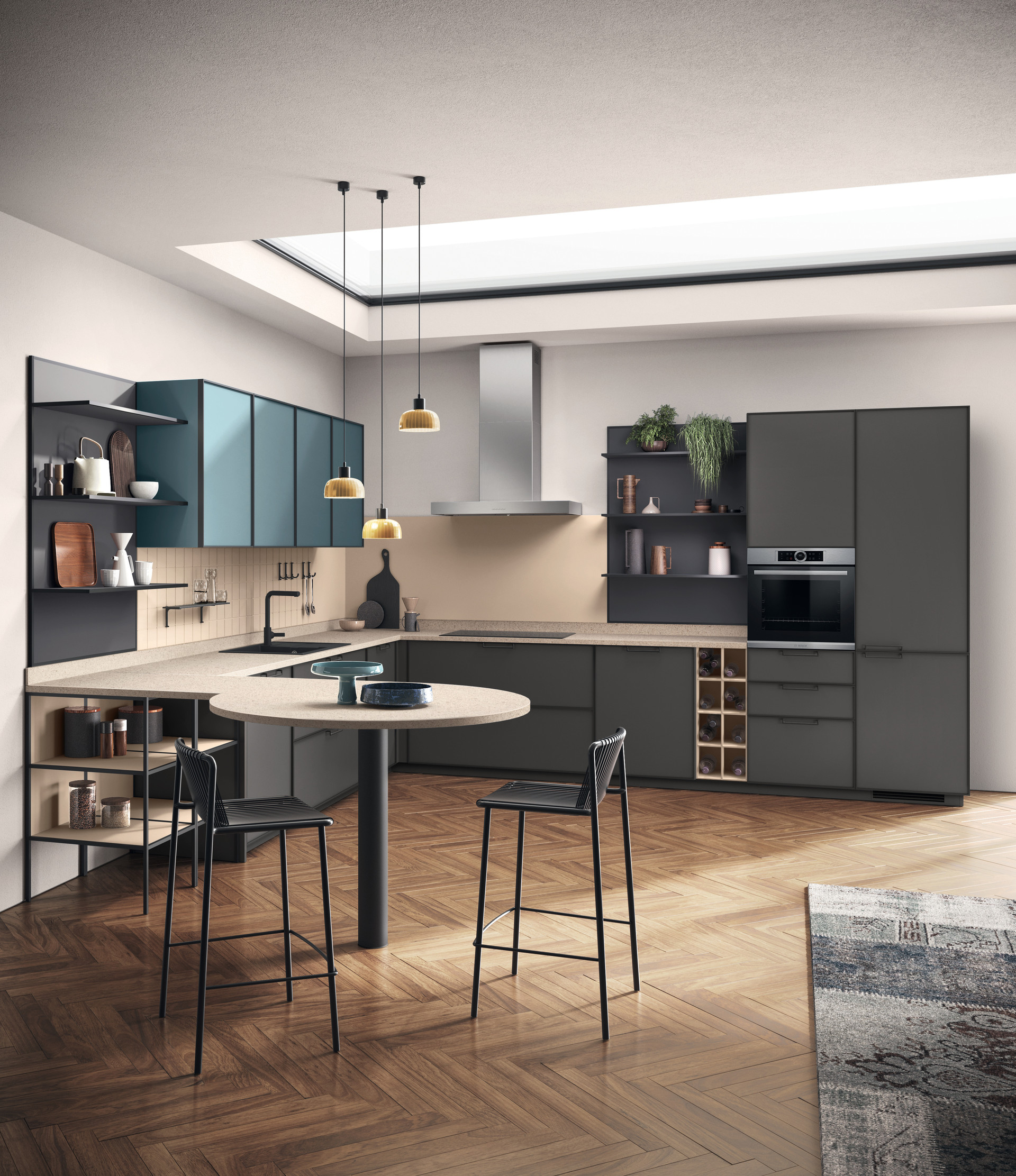 Кухня Jeometrica Италия Scavolini