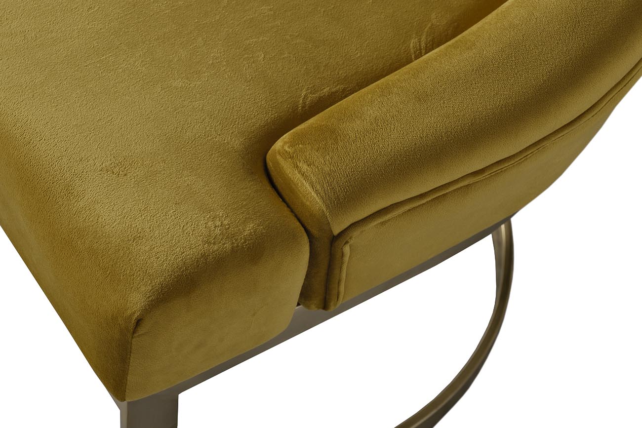 Стул велюр оливковый/матовое золото 76AR-6210GOLD-OLV