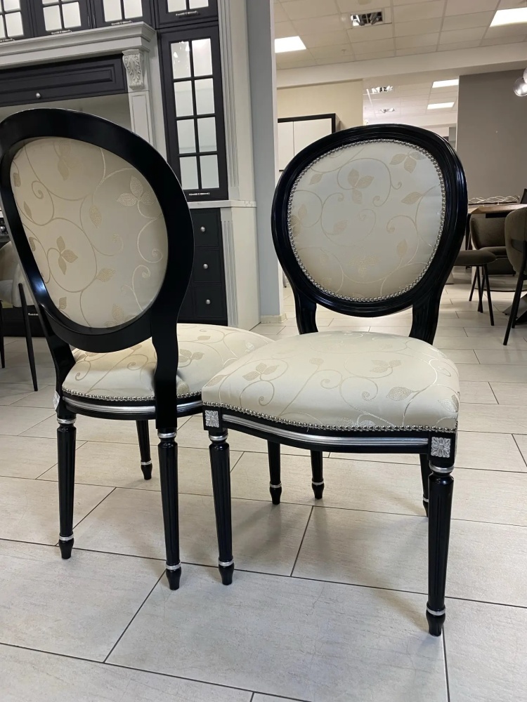 Euromobilit Стул 415 nero+argento Siria 2 Beige