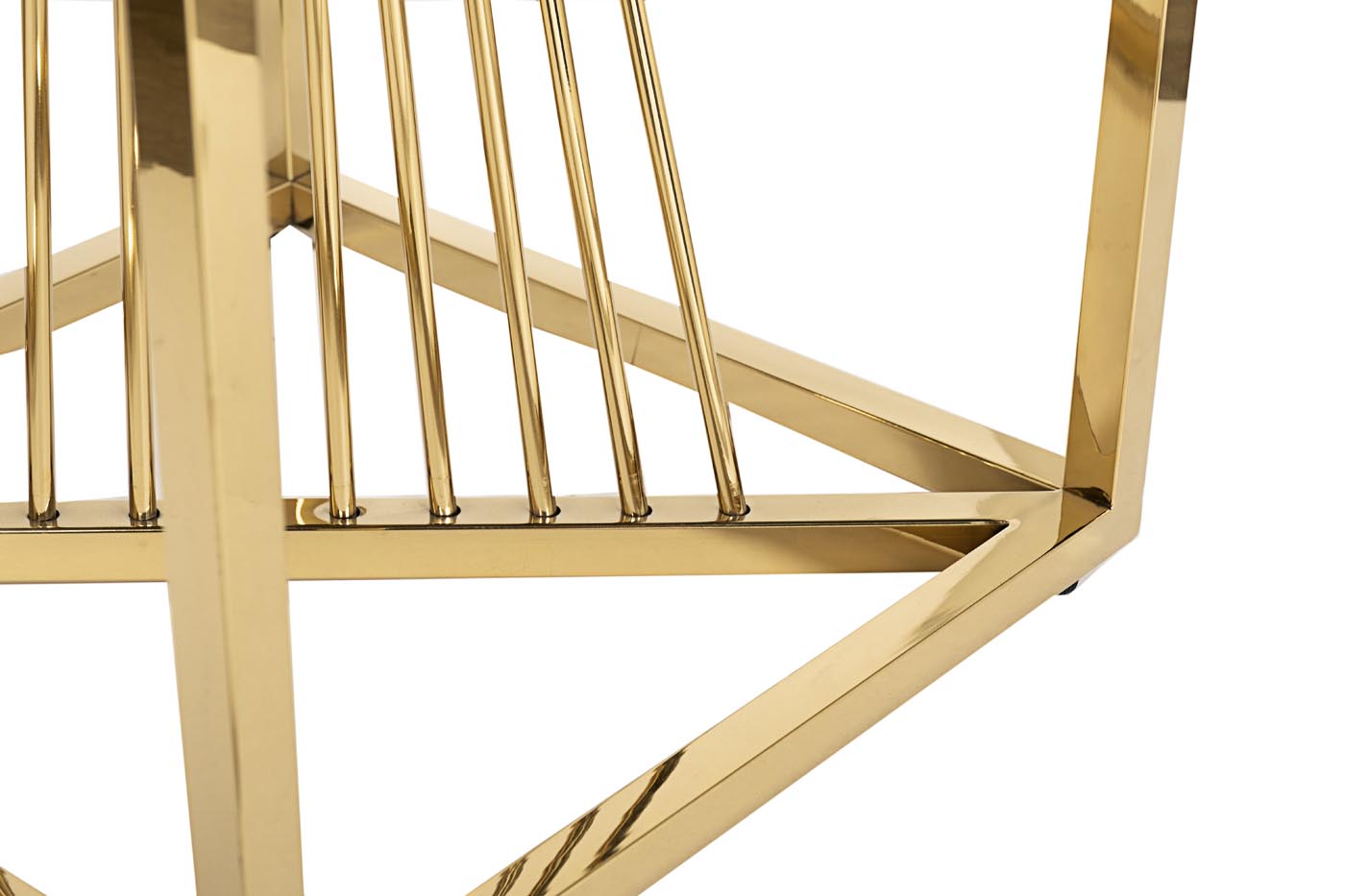 Стол журнальный стекло черн/золото 13RXET8083M-GOLD