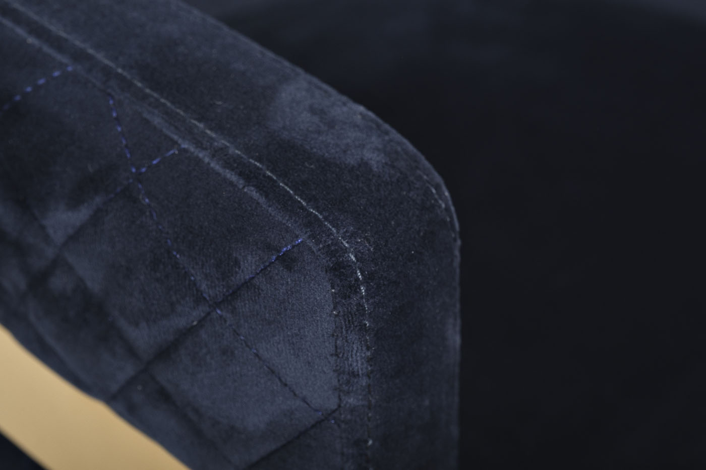 Стул велюр синий/золото 67*69*78см