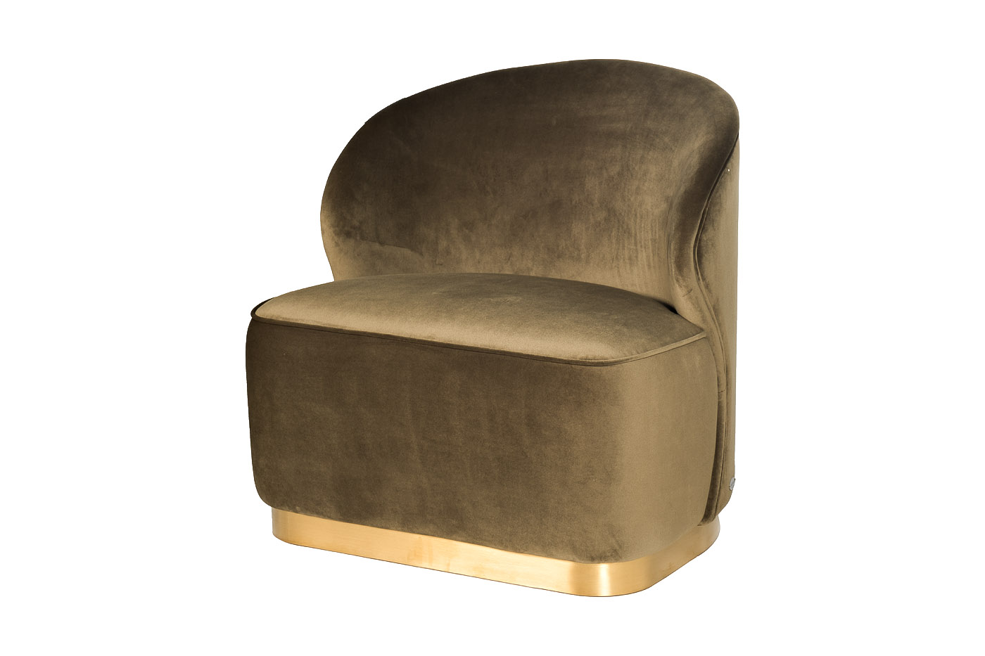 Кресло XXL велюр т-оливковый/мат.зол. 46AS-AR3330-DOLV