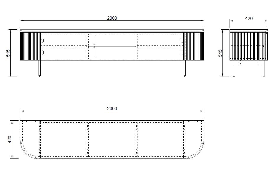 Тумба под телевизор Scala 