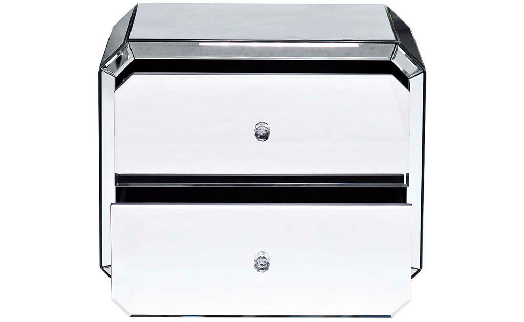 Тумбочка прикроватная зеркальная kfc939