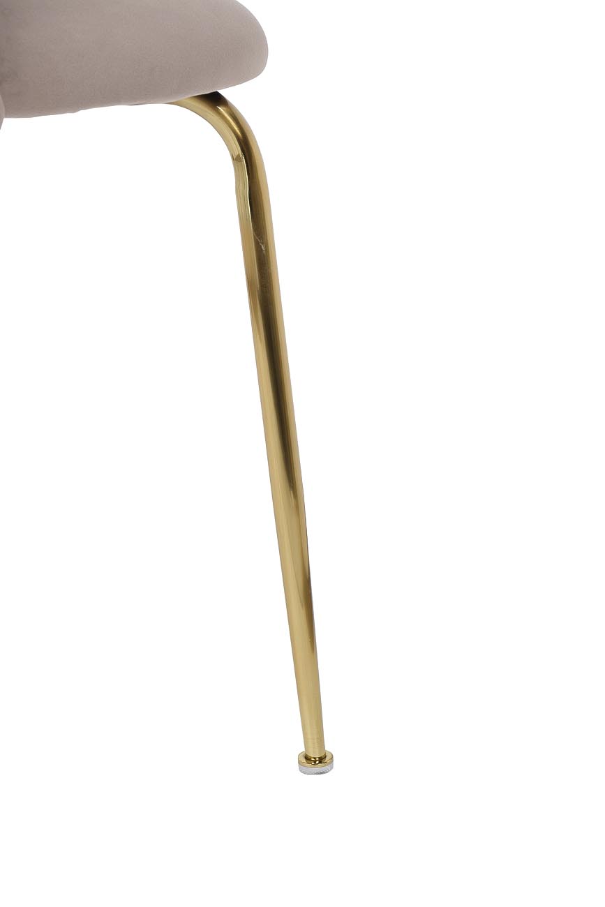 Стул велюр бежевый, мет.ножки 50*53*77см