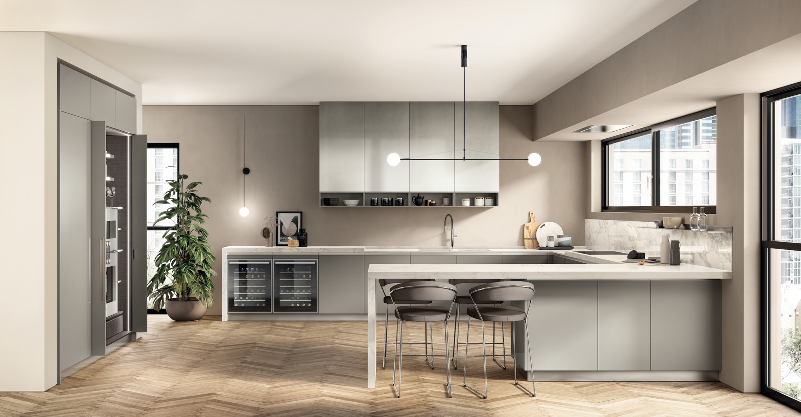 Современная кухня Boxi Scavolini Италия