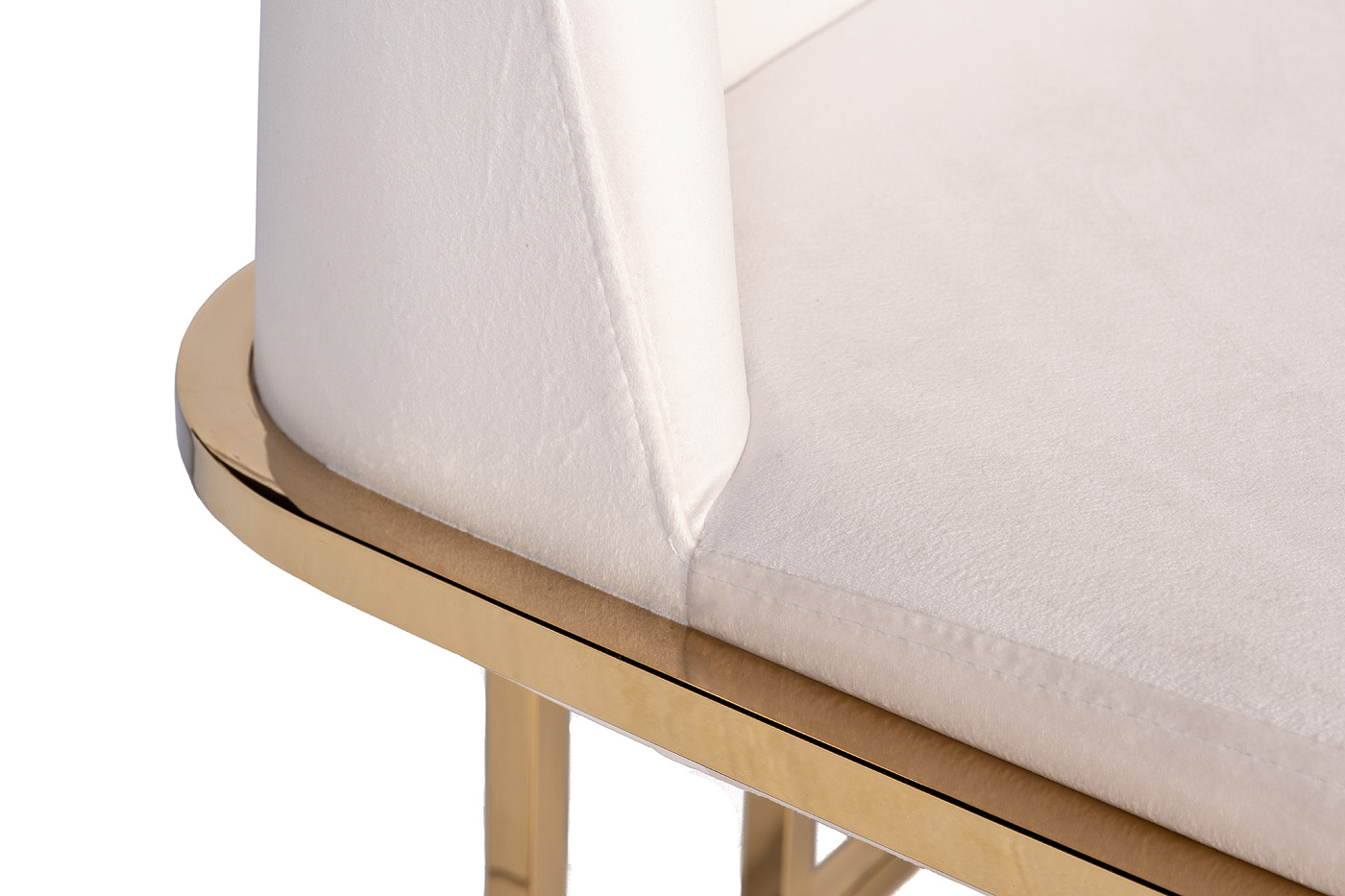 Стул велюр кремовый/золото GY-DC8365GOLD-CR