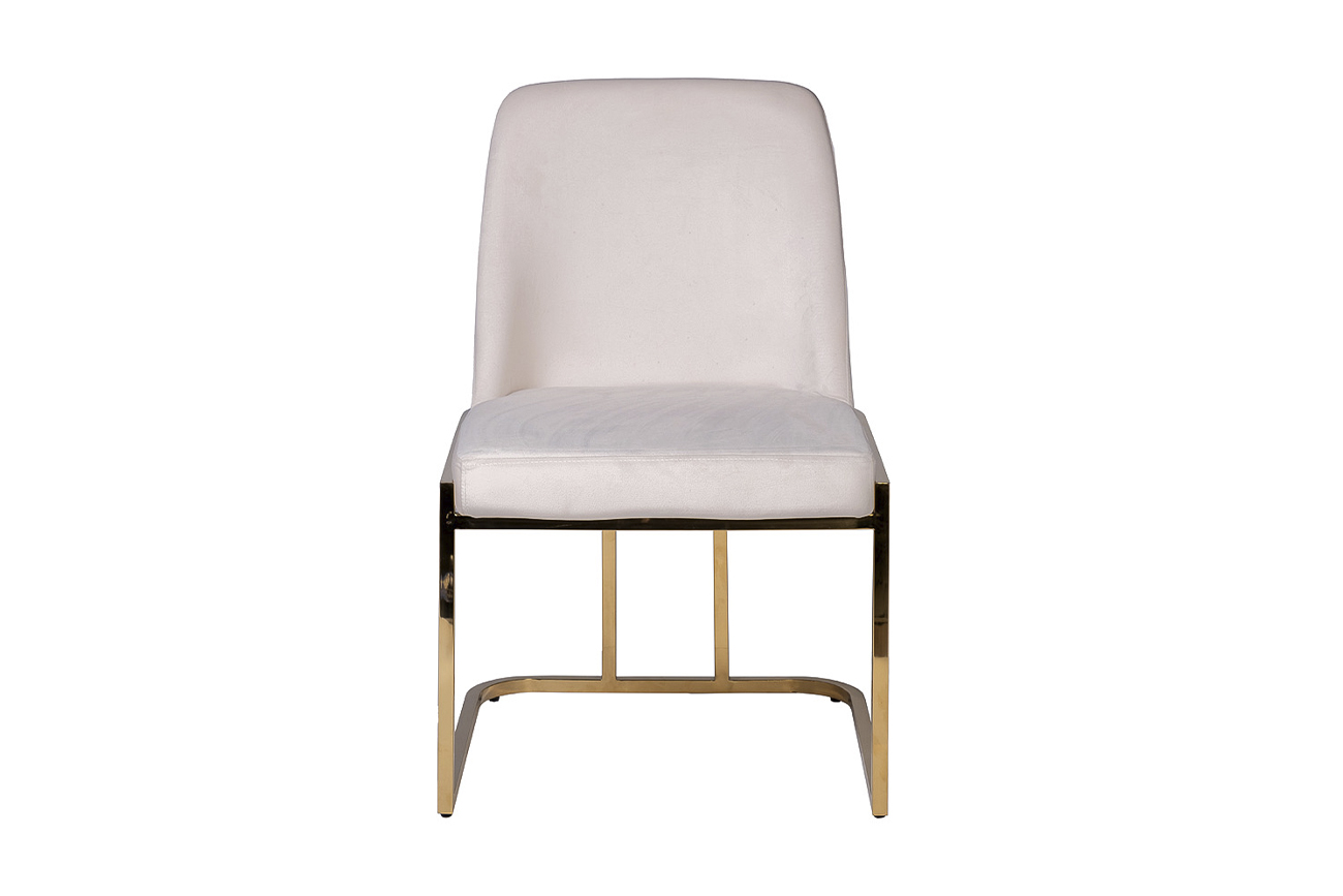 Стул велюр кремовый/золото GY-DC8365GOLD-CR
