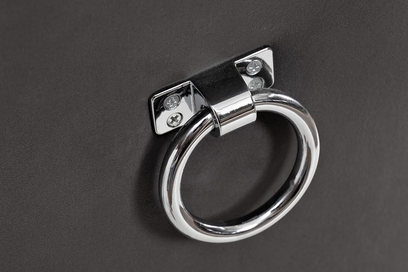 Стул велюр серый с кольцом 597-2K-СЕРЫЙ-Riv96