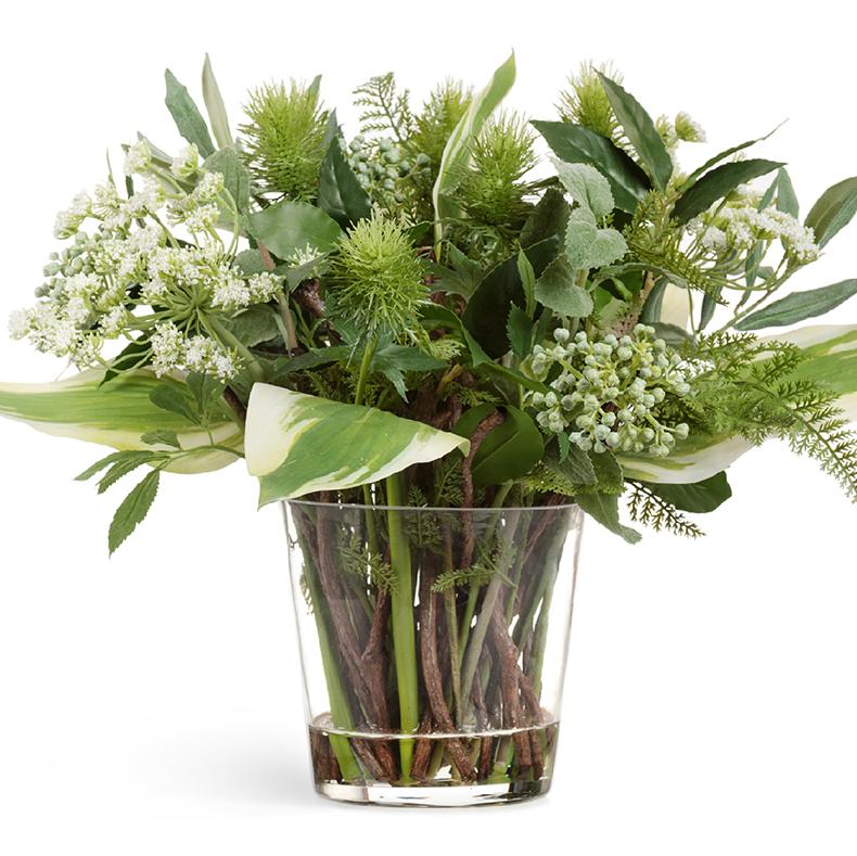 Композиция цветов в стеклянной вазе Green Lifestyle Treez