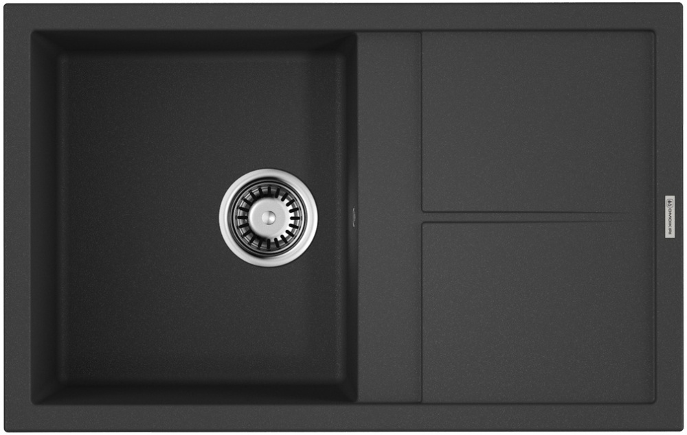 OMOIKIRI Мойка Sumi 79-BL Tetogranit / черный 4993662