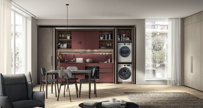 Современная кухня на заказ недорого Boxi Scavolini