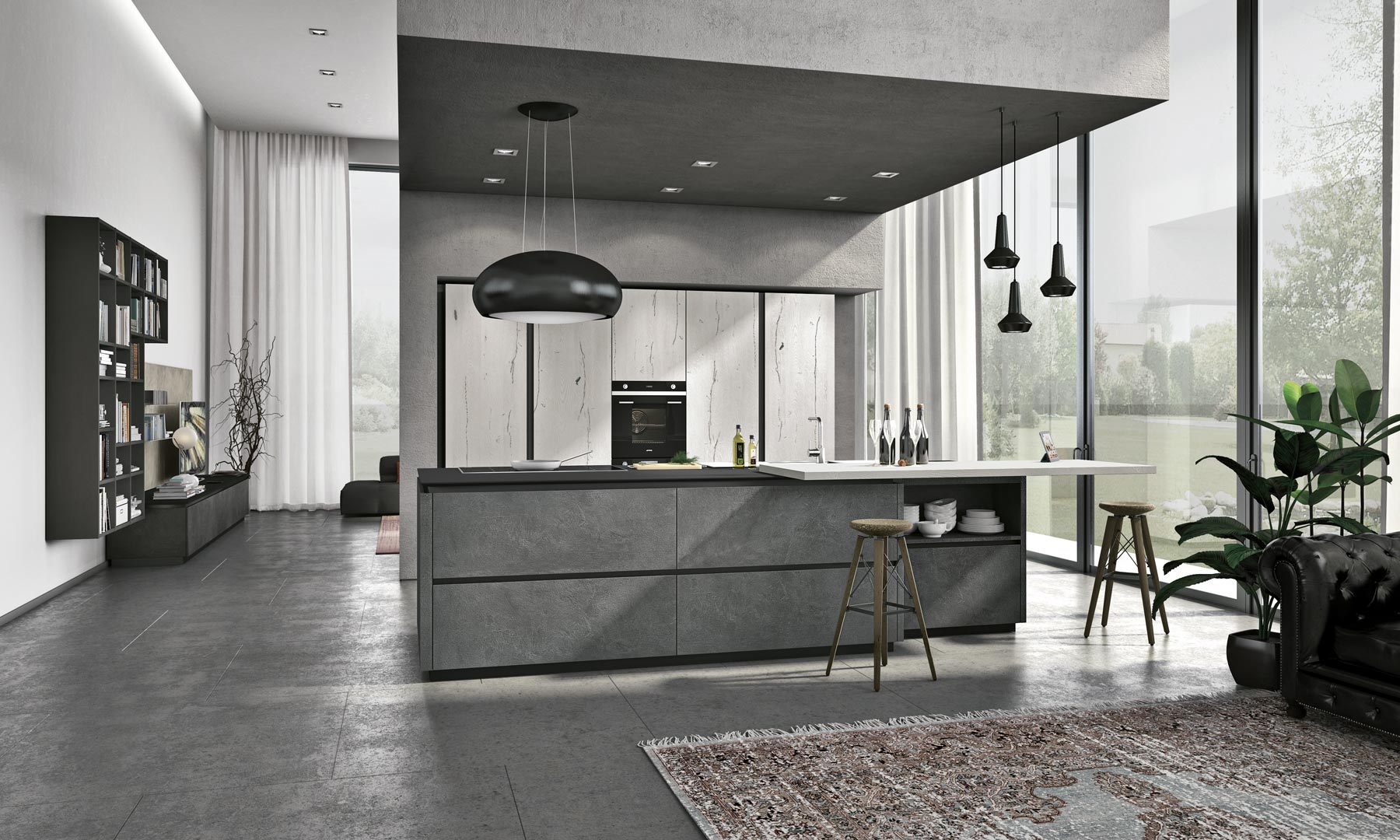 Кухня Oltre Италия LUBE cucine