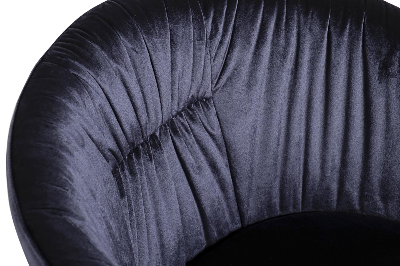 Стул велюр темно-синий/хром 53*62*83см