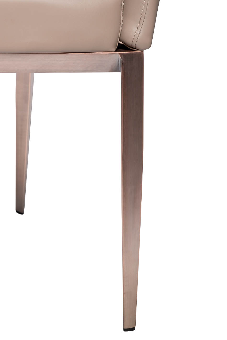 Стул бежевая экокожа 62*61*76см