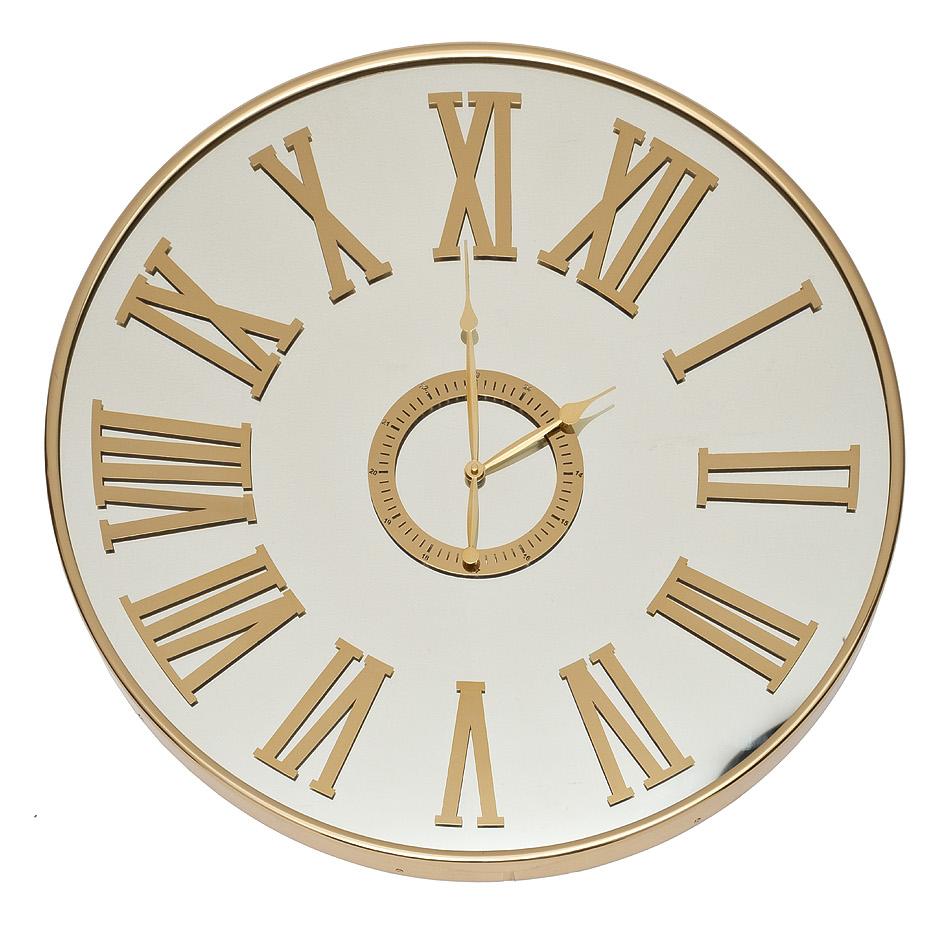 Часы зеркальные золотые  79MAL-5844-60