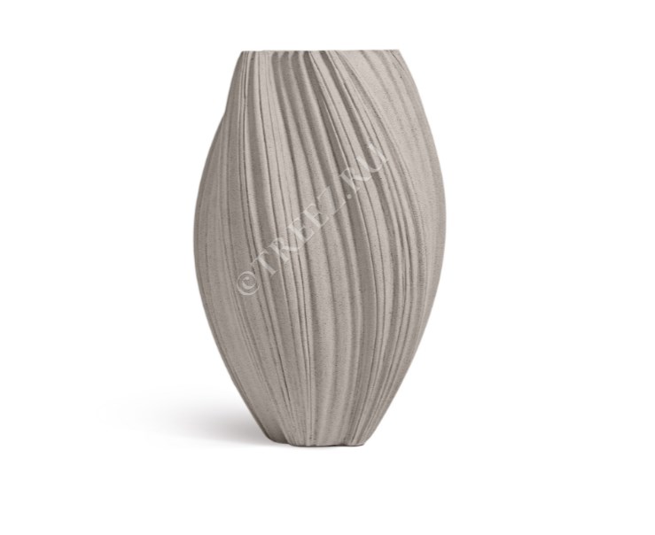 Кашпо TREEZ Dune высокая ваза белый песок 52*30см