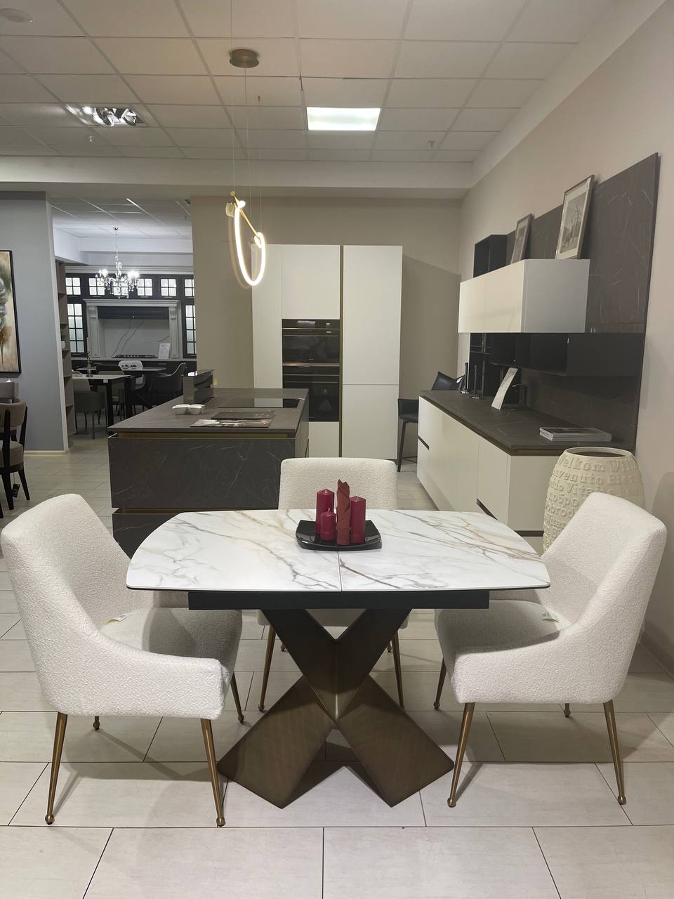 Стол Арт Деко обеденный T7703-1216 120(160)