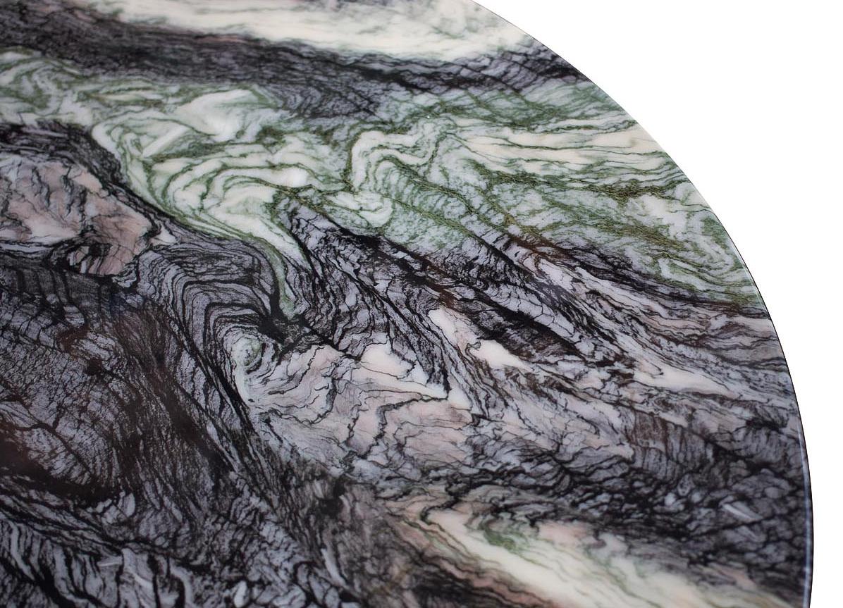 Стол обеденный овальный черный 33FS-DT3056-BL