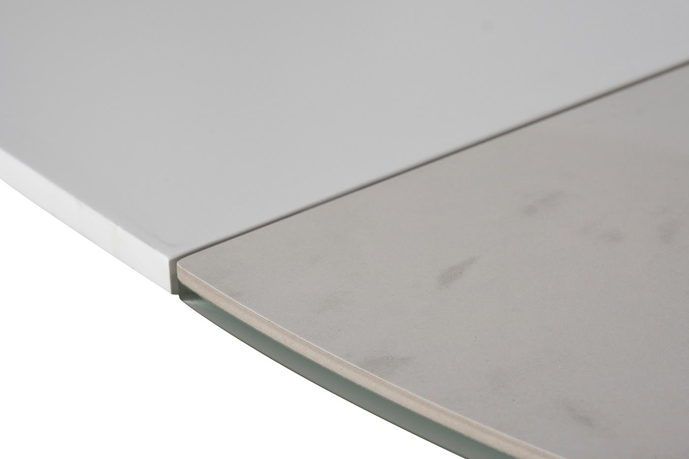 Стол обед.круг раскл.керам.бел. 83MC-1907DT WH