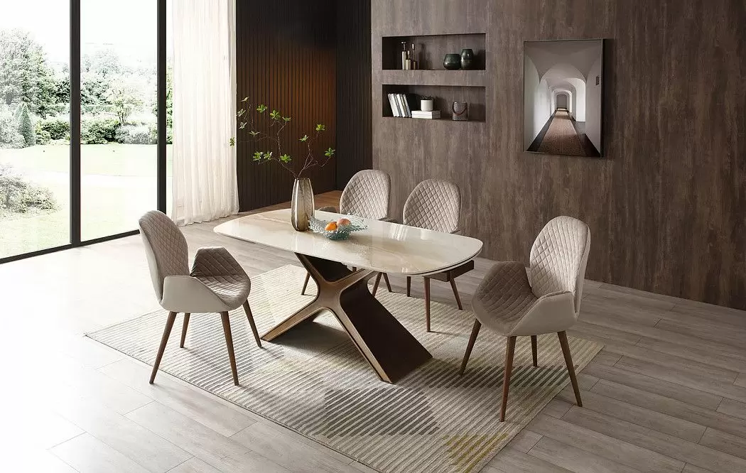 Стол раскладной Charlotta с керамической столешницей 160-240