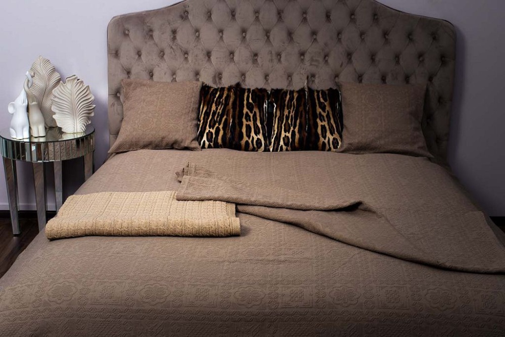 Наволочка декоративная 50х50 кофейная natalie 16amr-natalie n.cof