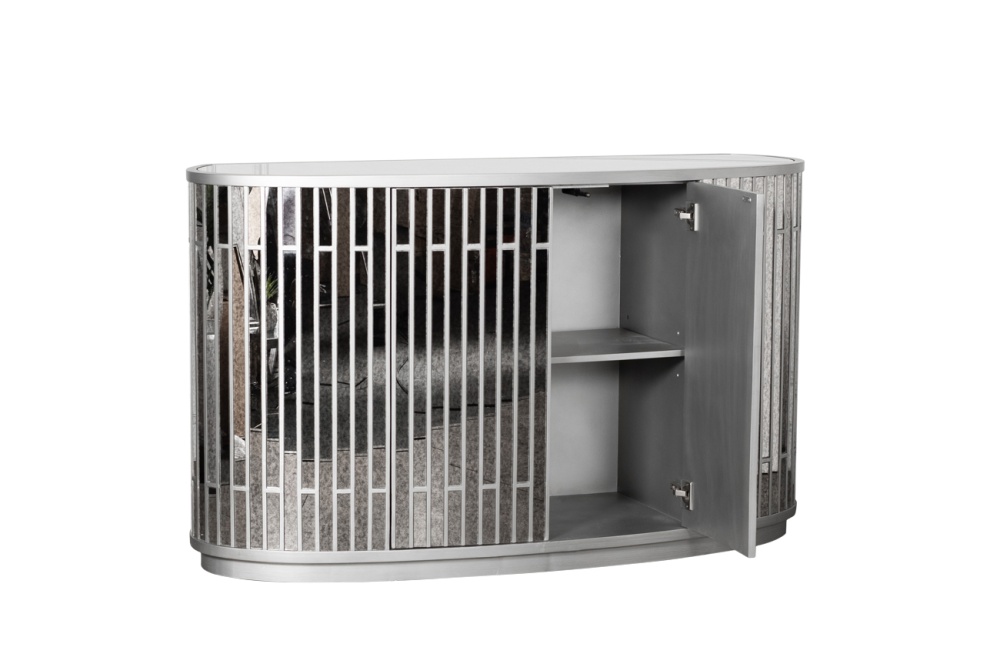 Комод зеркальный двухдверный 152*51*92см