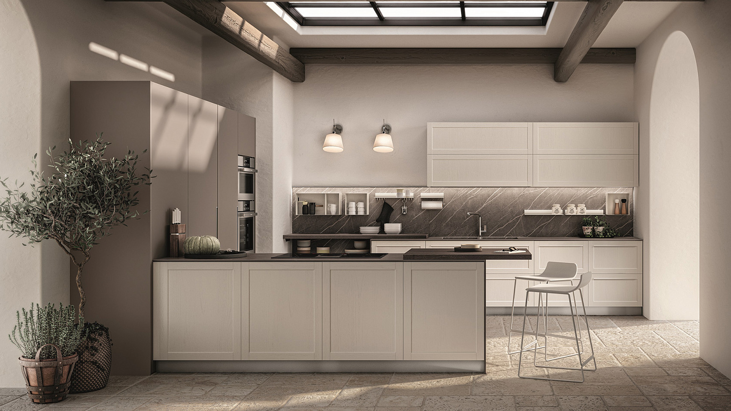 Для стола-полуострова и барной