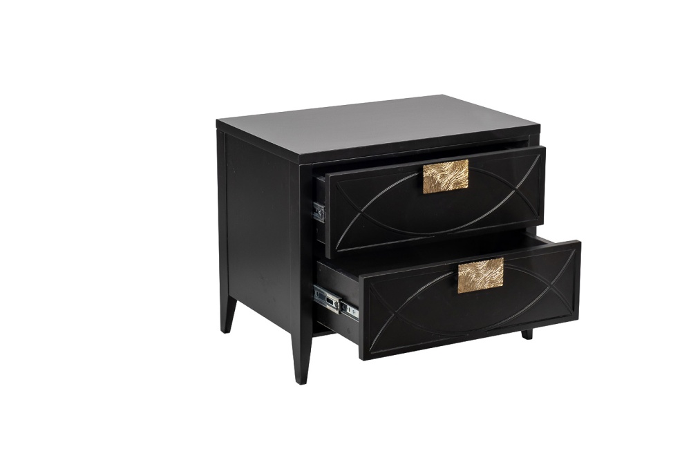 Тумба прикроватная черная 60*50*40см